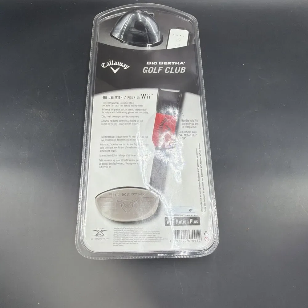Nintendo Wii Callaway Big Bertha Golf Club Controller Accessory Wii Sports New